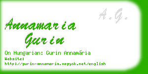 annamaria gurin business card
